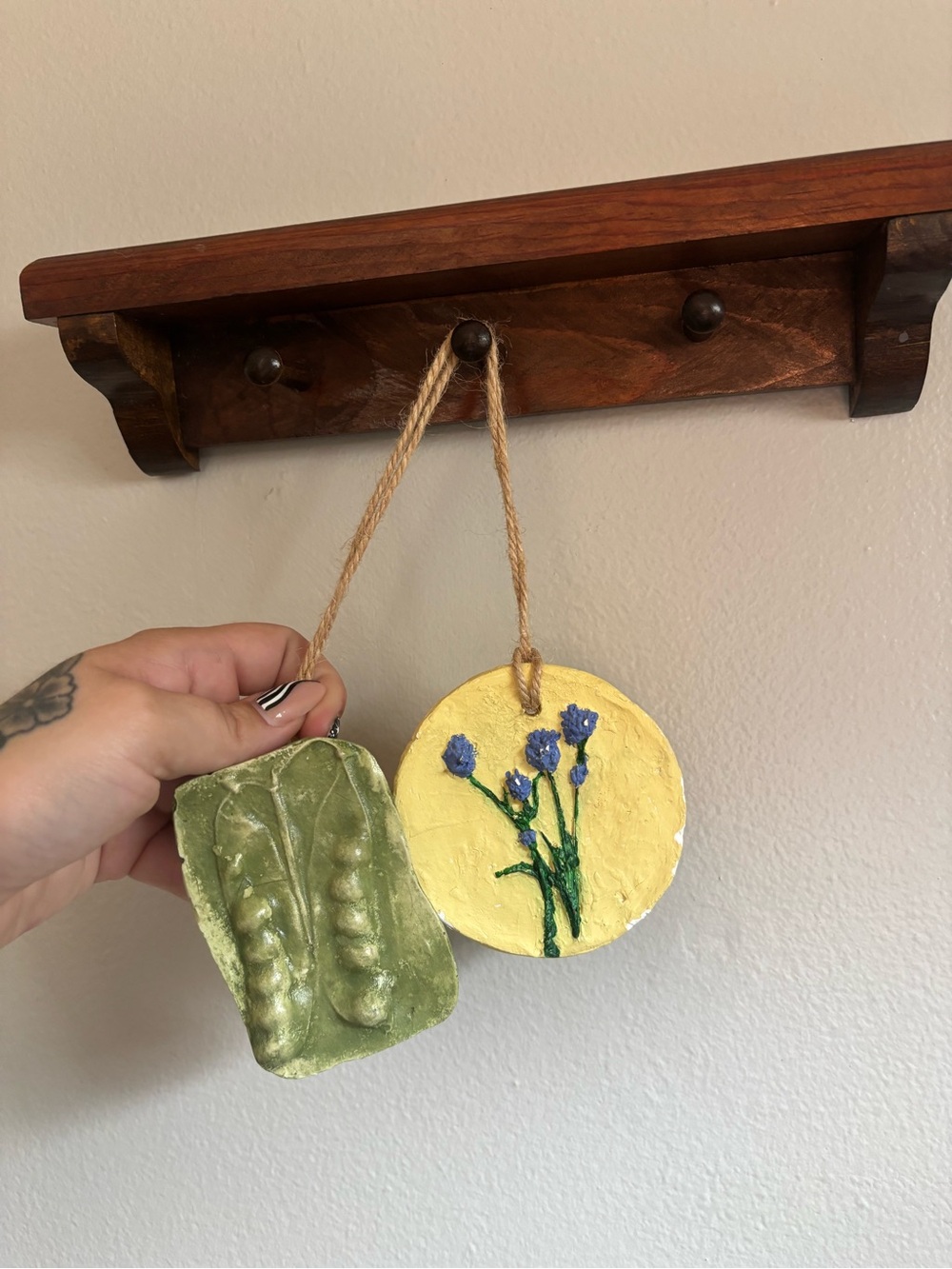 Handmade Yellow Floral Wall Hanging - Unbranded